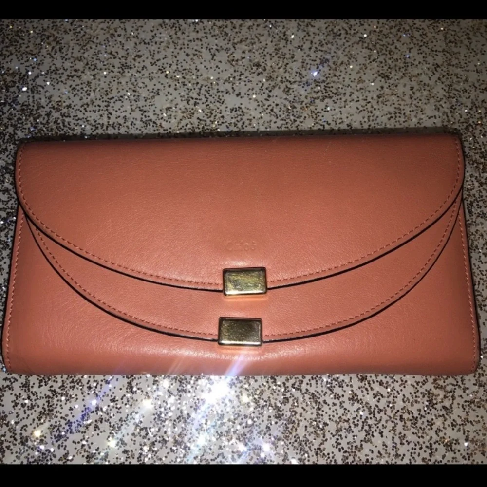 Chloe Double flap long wallet EUC